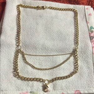 Origami Owl Layered Gold Chain Charm Necklace - Chunky